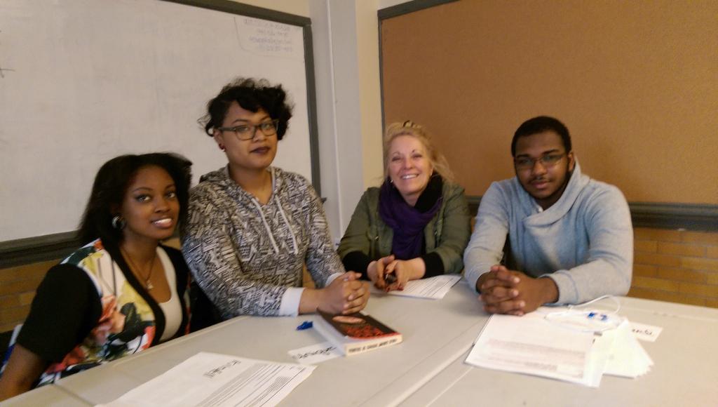 Ann Atkins, author Eleanor Roosevelt Unleashed with Museum Studies Department students.