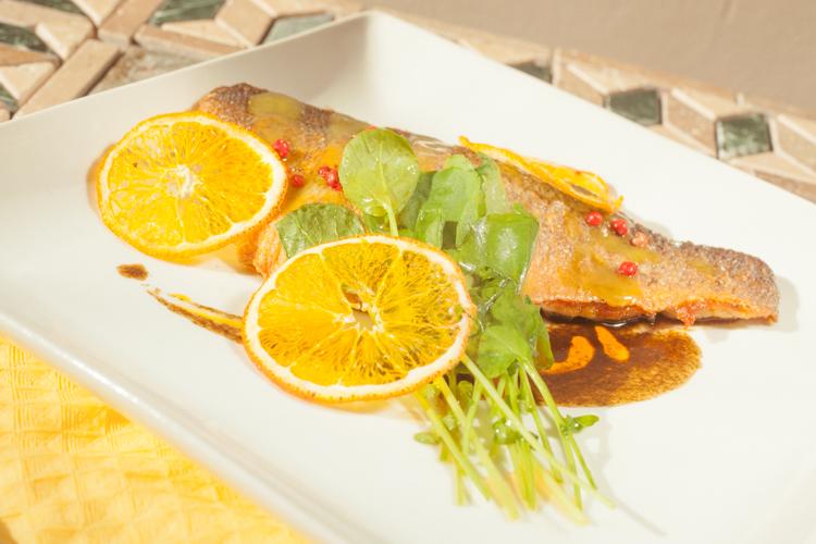 New menu item! Branzino with nori paste, serrano miso, and charred napa.