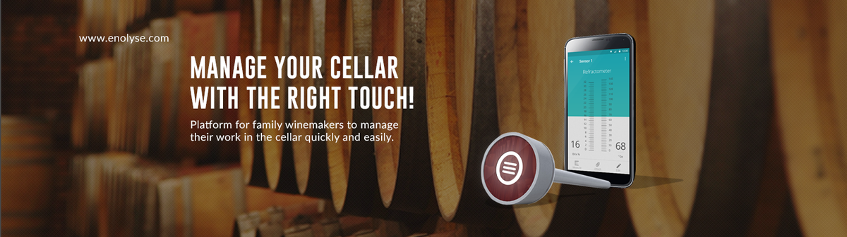 enolyse's tweet photo. Dear winemakers, we proudly introduce you http://t.co/GLe9PcYi3m Be the first to pre-order #EnoMeter and test #EnoApp http://t.co/MhVoCOxd0L