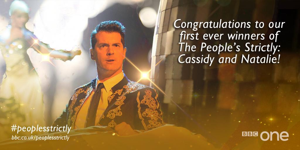 bbcstrictly's tweet photo. Congratulations Cassidy Little @Bears_eat_oats and @RealNatalieLowe the first EVER winners of The People’s Strictly! http://t.co/aiGeLjQjNG