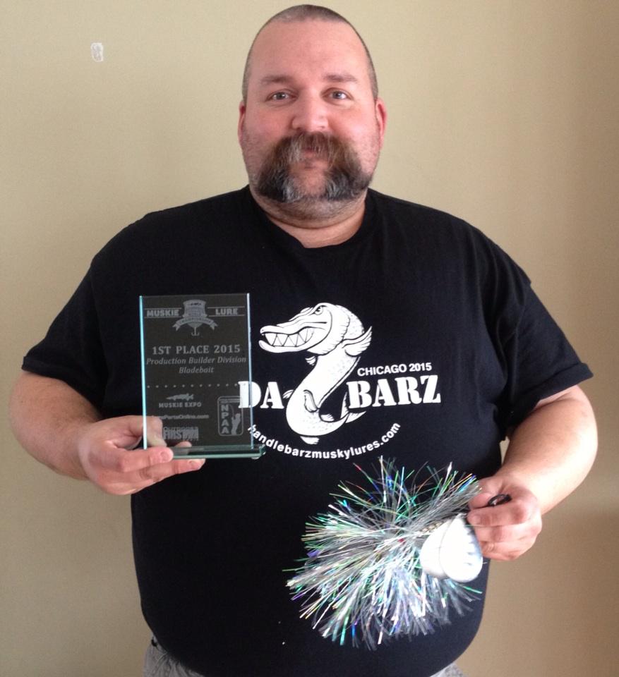 Awesome Friday 13th just got my trophy for 1st place in the musky lure world championship. <a href="/gordpyzer/">Gord Pyzer</a>