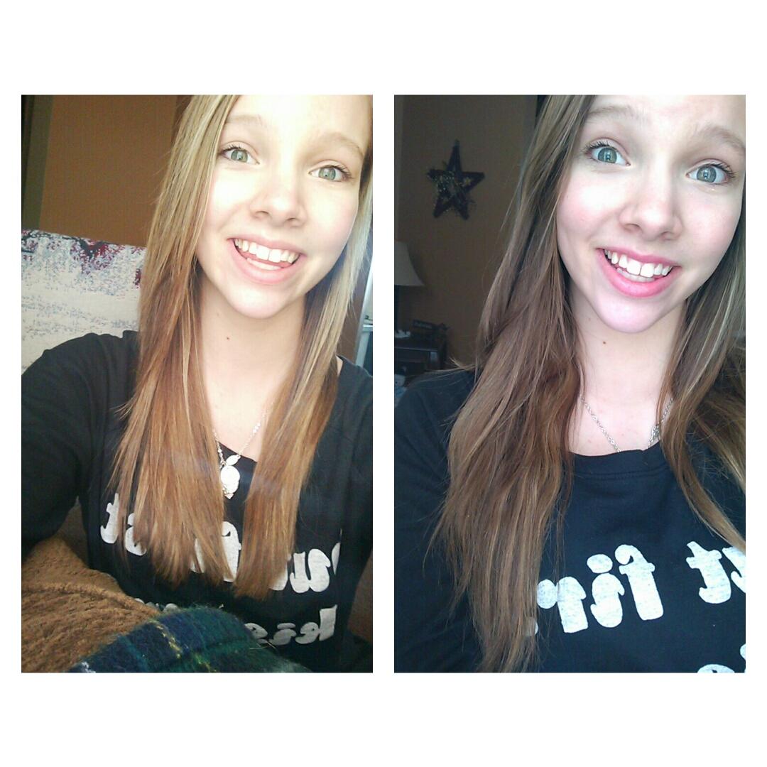 LindsayFulwell's tweet photo. Before and after because new hair http://t.co/xLj4QuvSqW