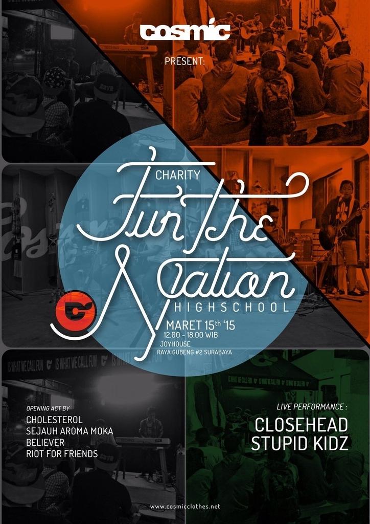 Jangan lupa kanca muda kita akustikan di <a href="/Cosmic_Surabaya/">cosmic_surabaya</a> tanggal 15 maret jam 4 sore bersama @closeheadCH seeyaa