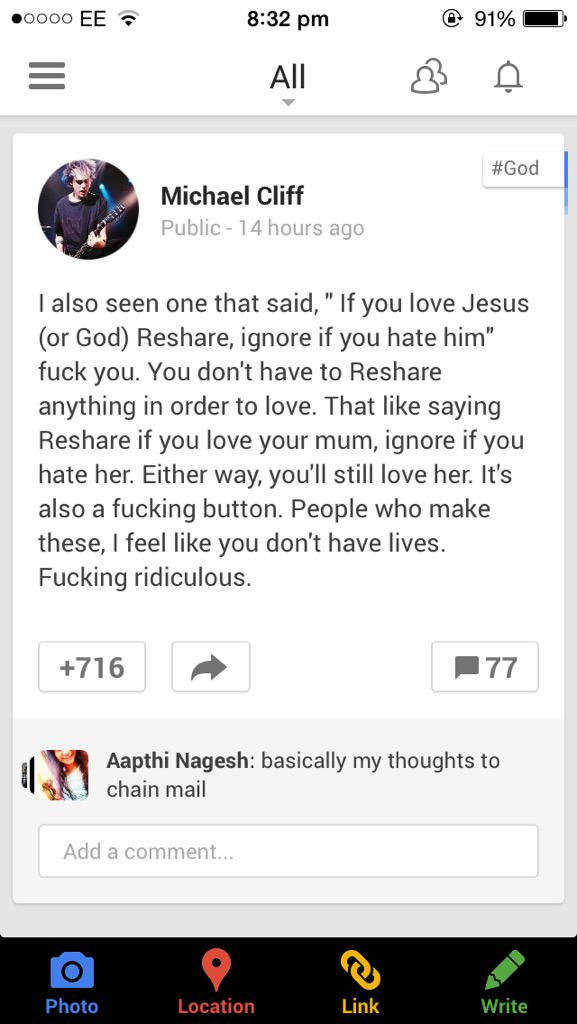 Michael's recent post on google+ #vote5sos #kca -d