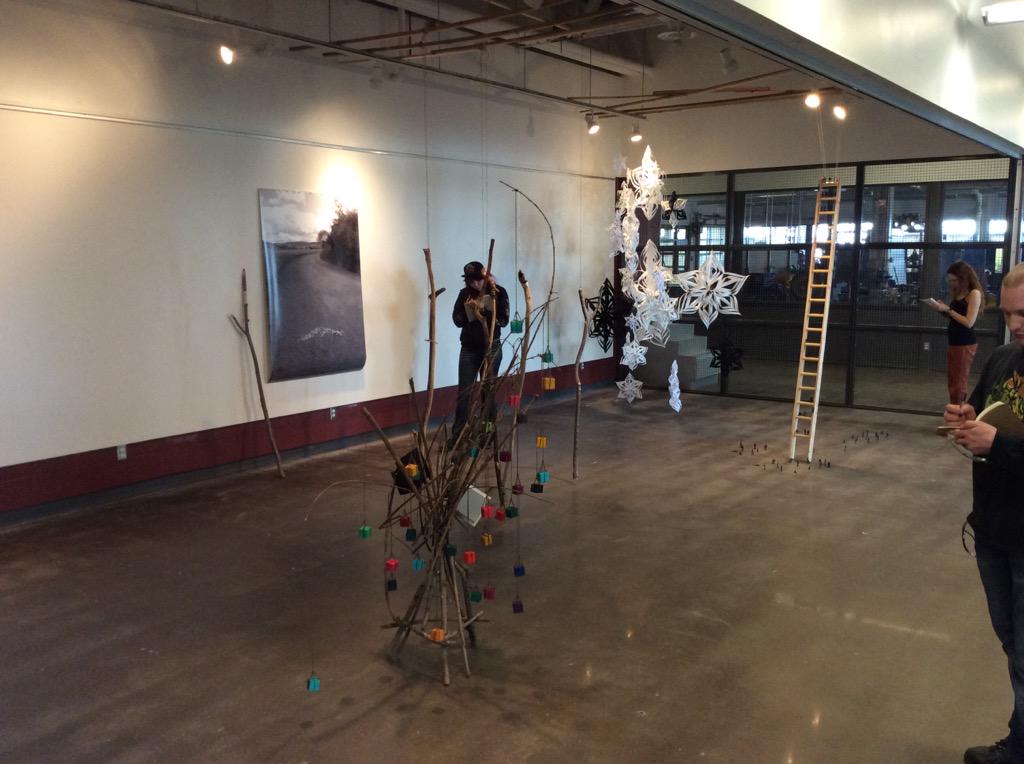 RDCVisualArt's tweet photo. New installation in The Learning Gallery! @RedDeerCollege http://t.co/qmwSv5Wd8C