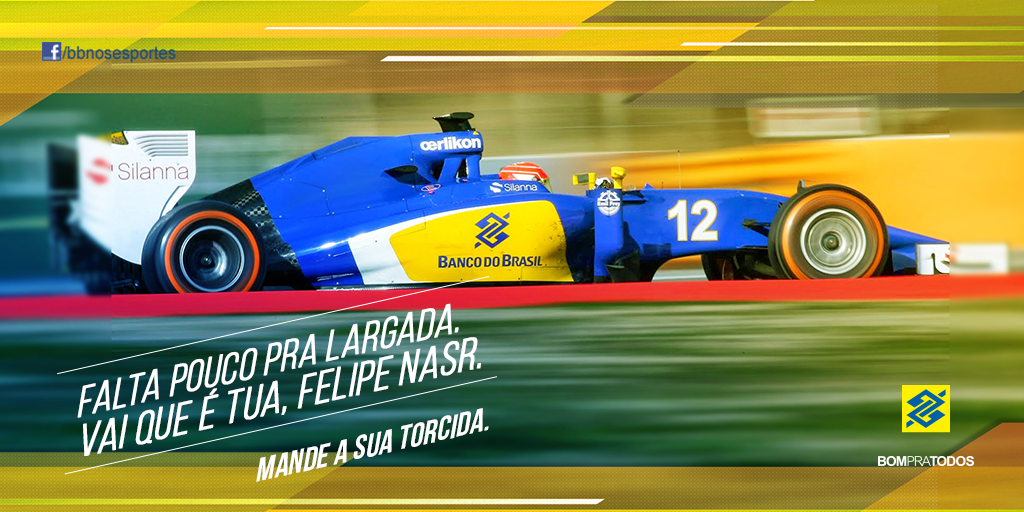 BBnosEsportes's tweet photo. É amanhã! Nosso coração não está aguentando de ansiedade e o de vocês, #TorcidaBrasil! 💛💛💛💛 #AceleraNasr http://t.co/PyTkSx9z5e