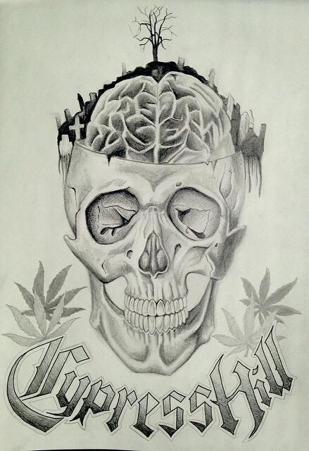 Cypress Hill ™ on X: "#FanArtFridays we got a dope sketch of #cypresshill skull done by IG user @enzogoessens!! http://t.co/vlC0kYns6J" / X