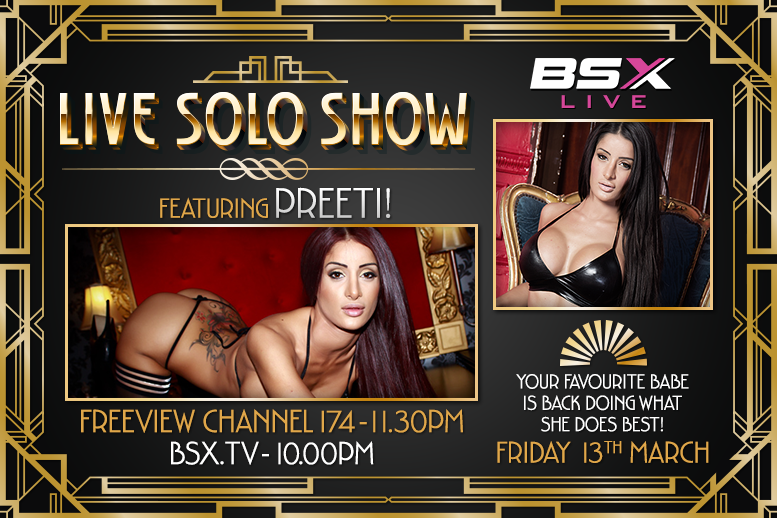 .@preeti_young starts her naughty BSX LIVE SOLO SHOW tonight in 20mins on http://t.co/kv7KQWPppg | 11.30pm on FV174 http://t.co/rJhG8qWTHZ