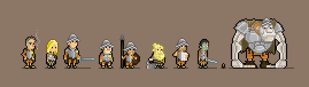 CpmStudio's tweet image. First part of #Discworld tribute! Can you name them all?#pixelart #pixel_dailies ! More to come! #TerryPratchett