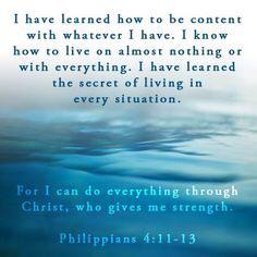 PrincessforGod's tweet photo. Phillipans 4:11-13 is beyond my favorite verses ever! http://t.co/wIx6zQ6lt8