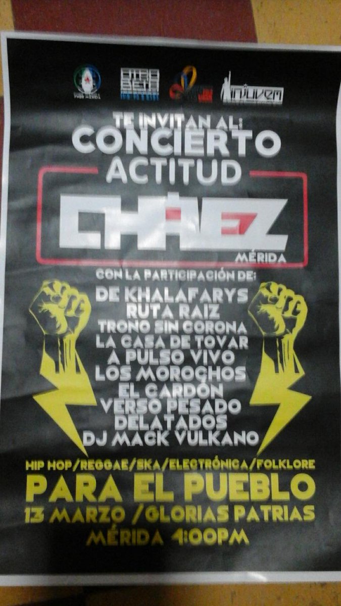 cantourgente's tweet photo. RT @MaraRapOfficial: Hoy mi gente lleguense a la plaza GLORIAS PATRIAS DE MERIDA @Apulsovivo @dekhala @Eliezerelproo http://t.co/KqgZrDnbja