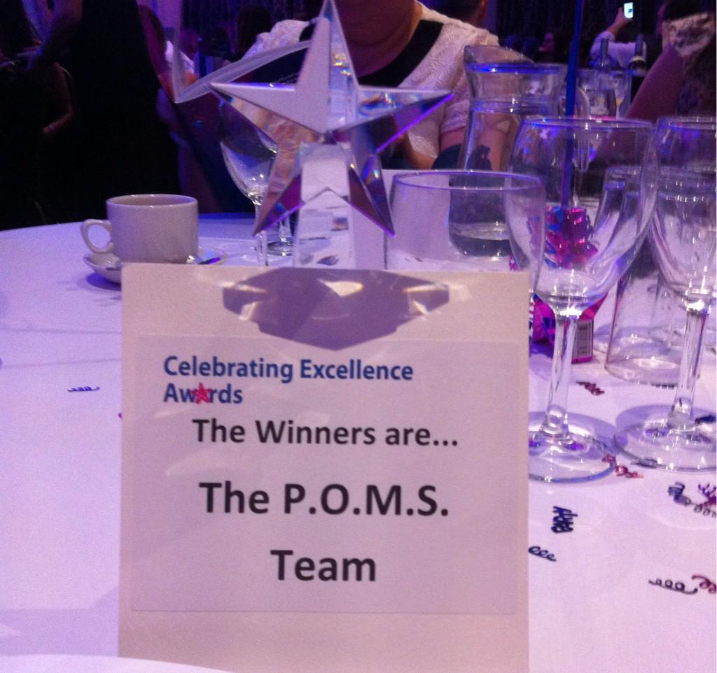 paulawoods5's tweet image. And the winners of #ssotp Outstanding Team of the Year (clinical) is #POMS #proud #amazingteam