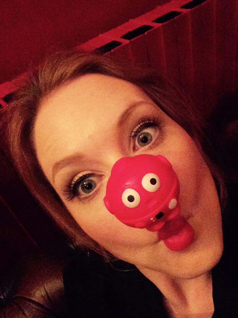 olivia_hallinan's tweet photo. nominate u @hicksonite Here’s my #RNDFace 
http://t.co/DODNm9ON44
Text FUNNY to 70011 to give £1 @rednoseday http://t.co/P4K84sUH3u