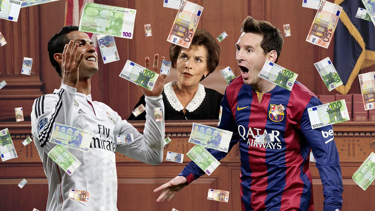 FOXSoccer's tweet photo. So, Judge Judy earns more annually than Cristiano Ronaldo and Lionel Messi... COMBINED. http://t.co/BWg3sT4xXq http://t.co/gIkaaiGjH0