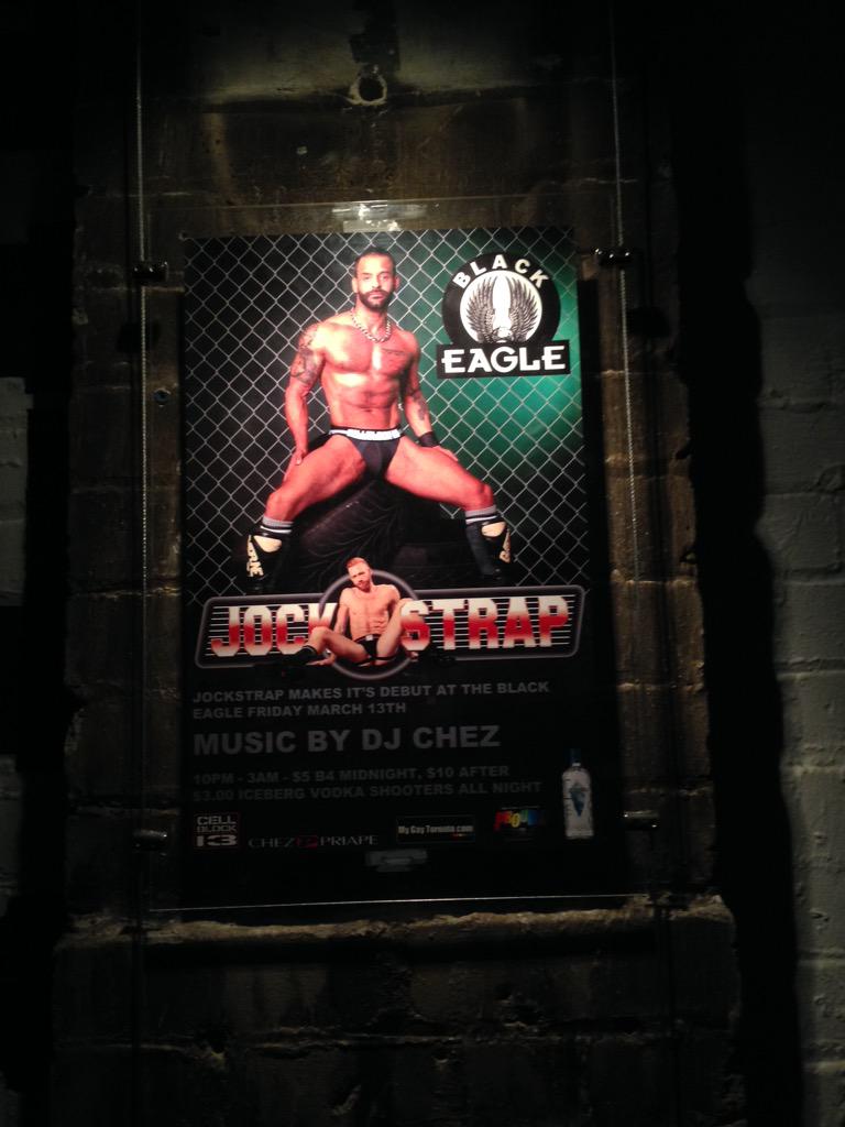 JOCKSTRAP01's tweet image. Tonight's the night JOCKSTRAP takes over @torontoeagle music by DJ Chez.  See u there.