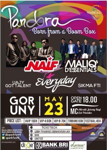 #event_yk May 23, 2015 | Pandora w/ <a href="/Naifband/">NAIF</a> <a href="/MaliqMusic/">MALIQ & D'ESSENTIALS</a> | GOR UNY | info @SPARKFEST5
