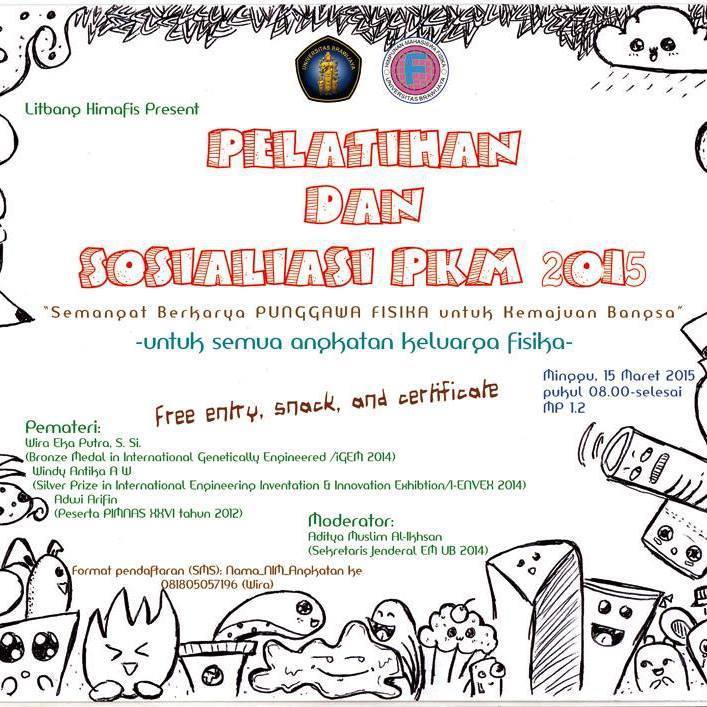 Jangan lupa besok ada acara ini...