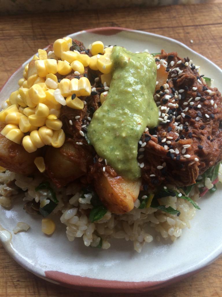 roughricetas's tweet photo. molé rojo w belgo (moo brew) braised wallaby, tomatillo and almond salsa and habanero worm salt. Moma. Morrow. http://t.co/tFzM3nlauq