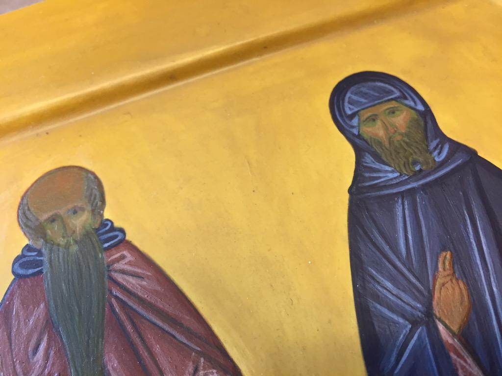 GraceZazzaro's tweet image. Sts. Barsanuphus &amp;amp; John speak to me about being real! #lessrules #moreaction #athellaiconstudio