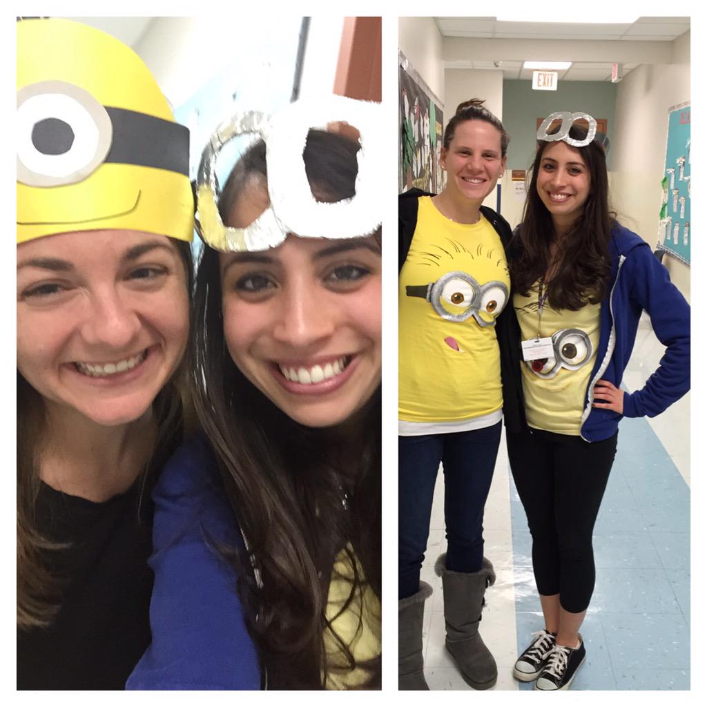 CarlyMillanBA's tweet photo. Ms. Min-YAN and her minion posse in the house! #Minionday #sbbas #SchoolSpirit http://t.co/TeBE3e9urd