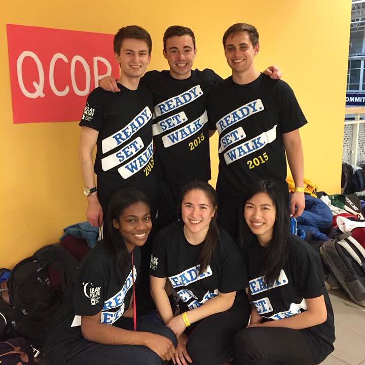 QCOP2017's tweet photo. Some of the QCOP 2015 exec in Queen's Relay for Life! Help end cancer: http://t.co/QHZ3hyOuTF #qurelay2015 http://t.co/z5ooAh1tMR