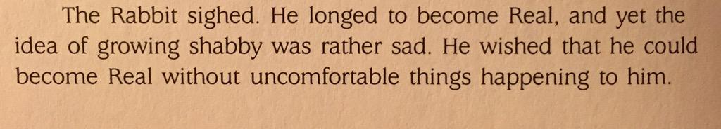 salesses's tweet photo. I feel you, Velveteen Rabbit. #realhurts http://t.co/UJBBFLFf9I