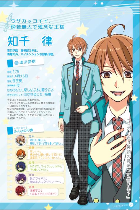 Made In Blue على تويتر スクミュ ときめき仮入部 Act 1 初回版デジパックの冊子の一部をご紹介 第一弾 フルカラーでキャラ紹介やお祝いイラストなども載ってる24ページの冊子です 今回は知千律の１ページをどーんと載せちゃいます Http T Co Hmwjsh3znt