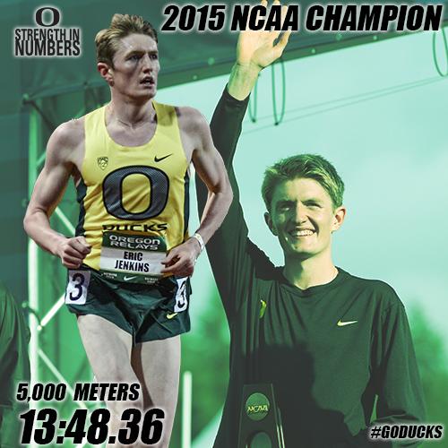 OregonTF's tweet photo. Eric Jenkins is your NCAA Indoor 5,000 Meter Champion! #GoDucks http://t.co/A36mjPPQQ6