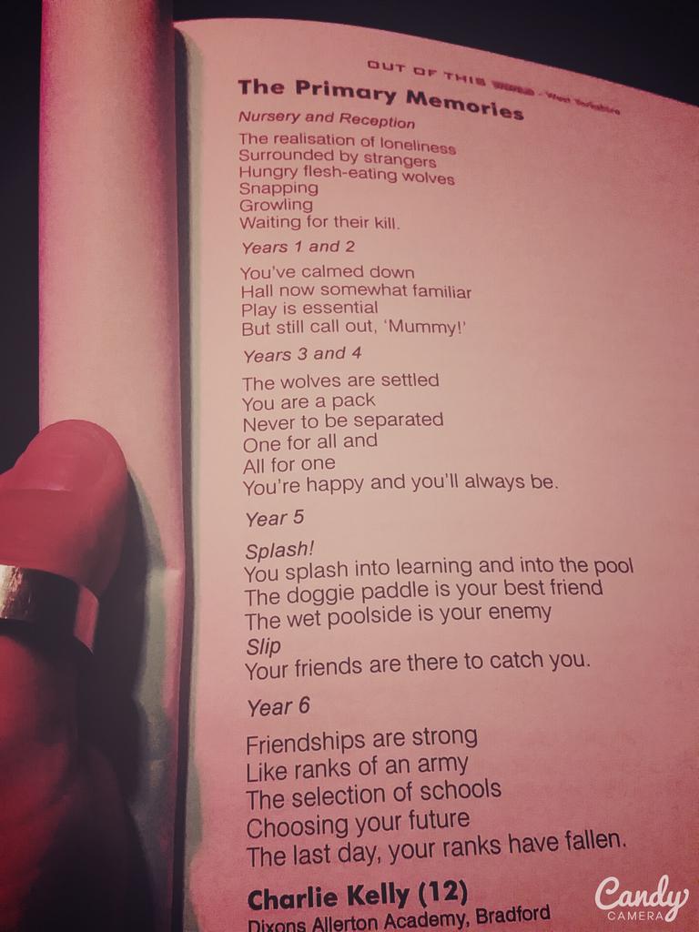 shykahn247's tweet photo. Wow brilliant talent from the 12year old #charliekelly published first page #outofthisworld #poem @DeleaciaKelly http://t.co/Hoa3ksw29n