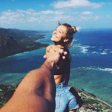Quiero viajar por todo el mundo a tu lado.
