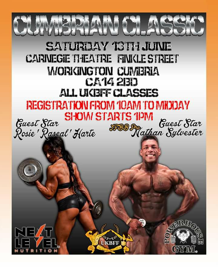 Tickets.on sale.now 
01946690055
07739380728
powerhousegym93@gmail.com
