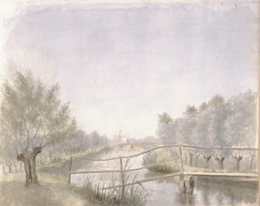 TEYLERS's tweet photo. Prachtig Hollands #landschap uit een schetsboekje van #Bastert #aquarel http://t.co/rawPjTYIDL Fijn weekend allemaal! http://t.co/VA5YKesWeN