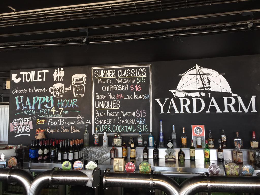 AIverach's tweet photo. Yardarm Taphouse manly is the place for craft beer - Rocks Brewing, Riverside, Modus,Wayward http://t.co/l1wYvn6bhZ