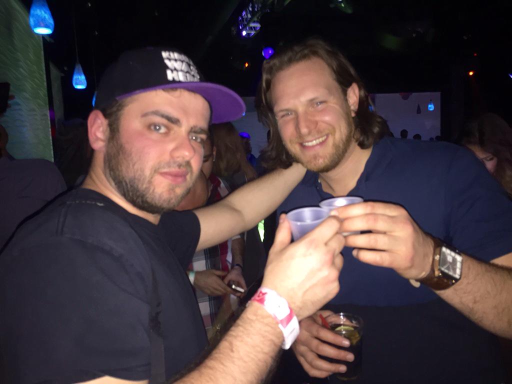 LuVitt's tweet photo. We meet again at @LUltrabar He's stool cool haha @KirillWasHere http://t.co/H5gSQVZ5dq