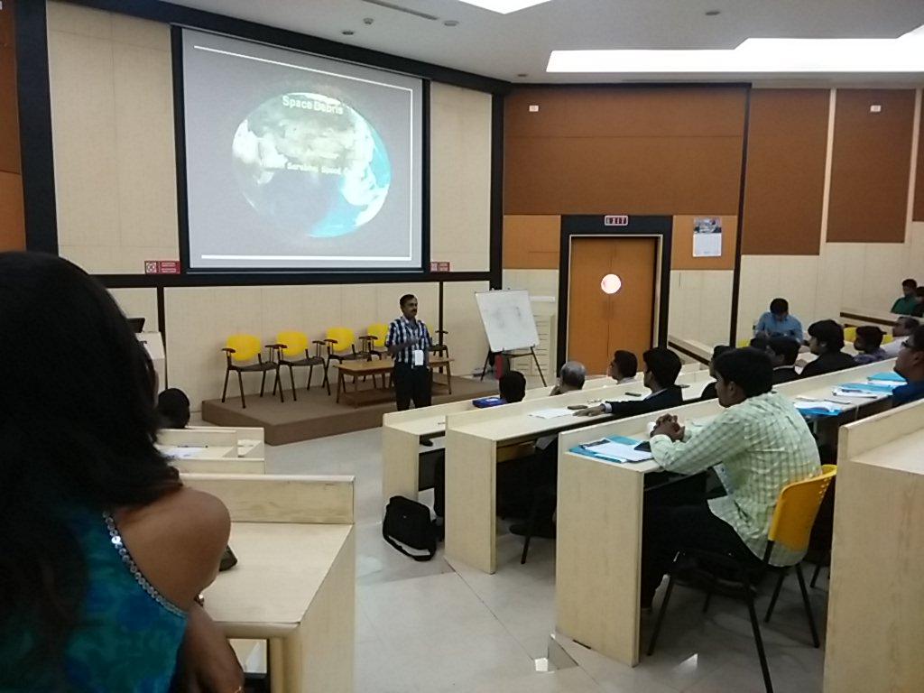 Sedsic15's tweet photo. Dr. Anil Kumar @Sedsic15 keynote lecture. 
#Sedsic15 #SpaceDebris #KeynoteLecture http://t.co/m6BkgDiKf7
