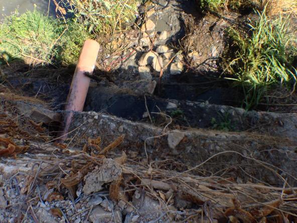 alfreara's tweet photo. Clausurando el primero de los 33 tiraderos de agua residual al río Sabinal #SaneamientoIntegral #PTARs http://t.co/bWN8zun7W5