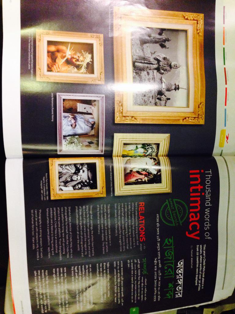 chobimela's tweet photo. "Thousand Words Of Intimacy" @BimanBangla Bangladesh Airlines inflight magazine, March issue on Chobi Mela VIII http://t.co/M4ss8wZ3cA