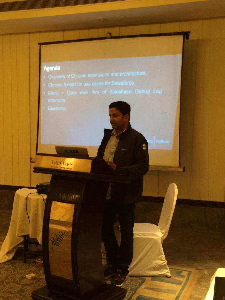 forceguru's tweet image. After @gauravkheterpal awesome session @abhinavguptas is on stage... #goLightningFast #LightingDevWeek #JaipurDUG