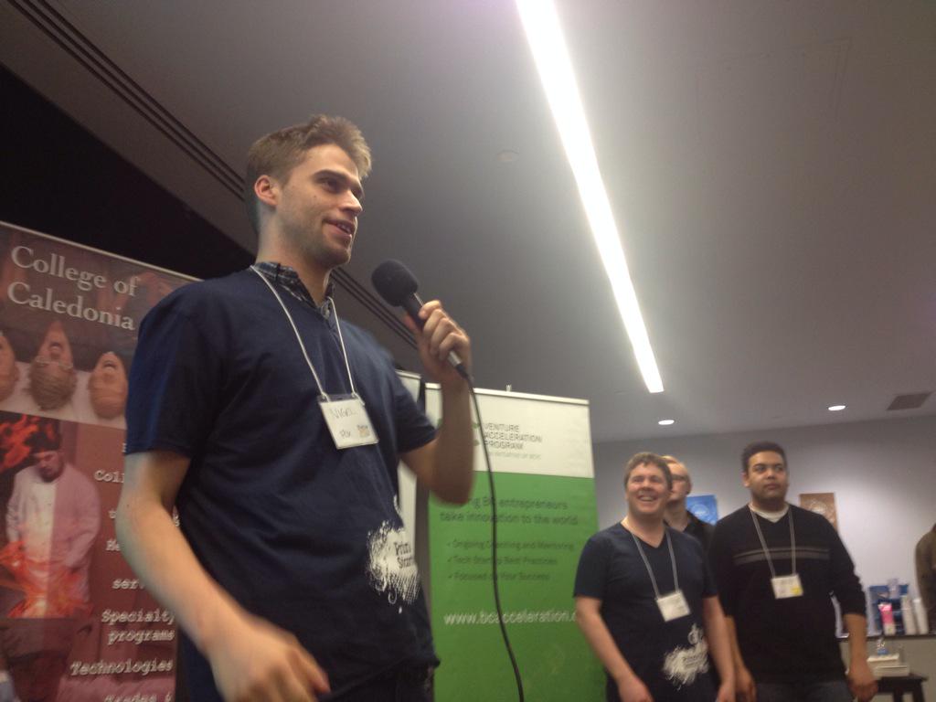 StartupPG's tweet photo. Thx for fantastic energy tonight @AaronTschirhart . #rockstar #facilitator #swprincegeorge http://t.co/mCTPqzPP7S