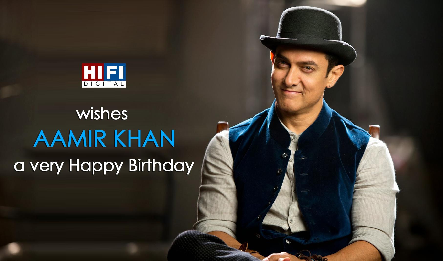 Happy Birthday Aamir Khan. He completes his half century today by turning 50. to wish him :D 