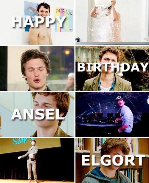 Happy birthday Ansel elgort      