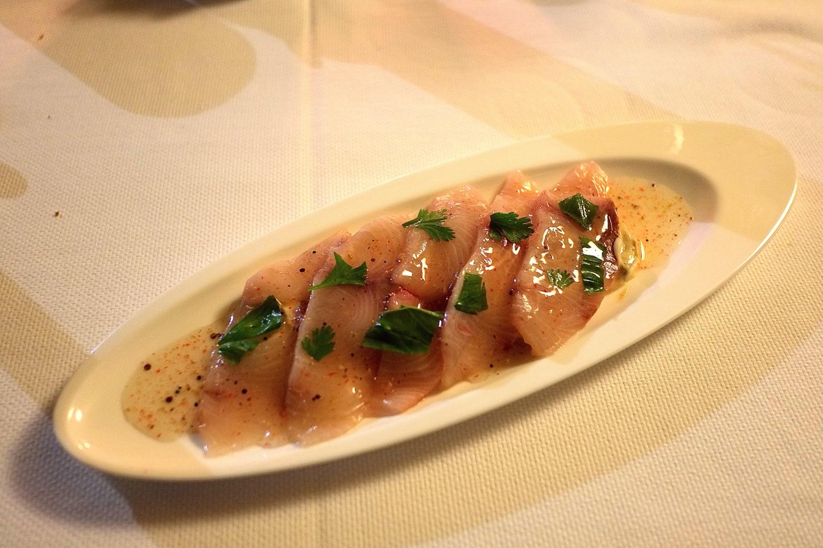 #Hiramasakingfish Carpaccio by chef Gerhard Schwaiger <a href="/Tristanportals/">Tristán</a> , Puerto Portals, Mallorca,Spain.<a href="/streetlobster/">jamie angus</a>