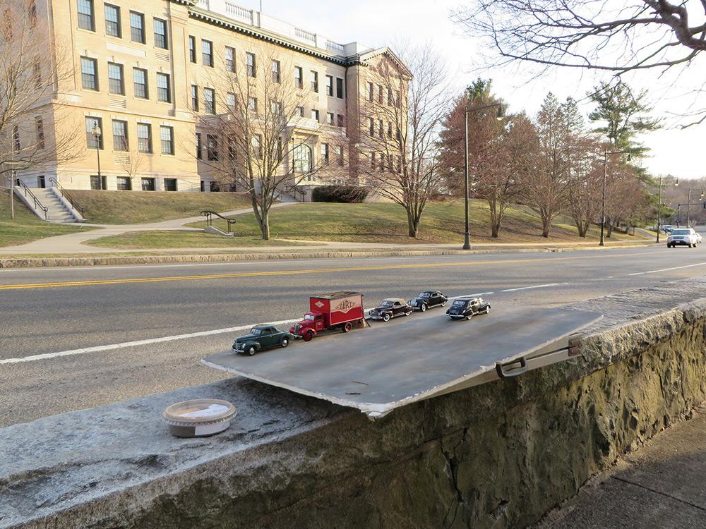 Retro City of Optical Illusions Photographed by Michael Paul Smith - using forced perspective.
