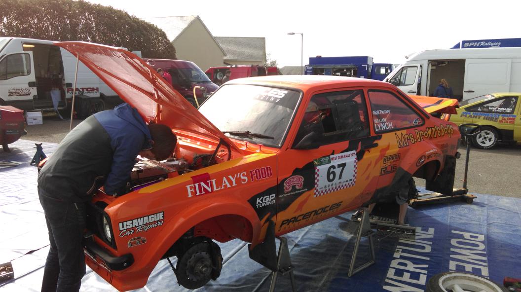 OrangeBuzz_Mk2's tweet photo. #OrangeBuzz in service after ss2 @westcorkrally http://t.co/Hneoz3DSBd