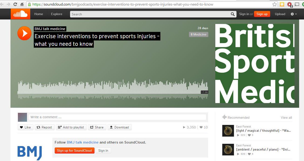Injury prevention - mostly it's strength: goo.gl/mLVYOw (not flexibility, control, or balance) Nice podcast