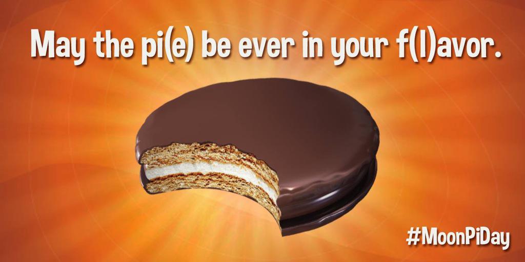 MoonPie's tweet photo. Happy #PiDay from MoonPie! Or, as we like to call it, #MoonPiDay. http://t.co/JuWSNkOIF5