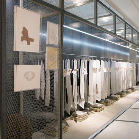 dezeen's tweet photo. Faye Toogood designs gender-neutral retail spaces for London's Selfridges: http://t.co/wJFrEKQpwv #design http://t.co/zmlg9j5v8G