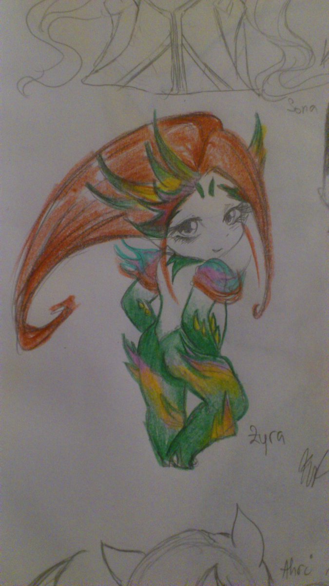 pajalover's tweet photo. Zyra chibi <3 i messed up with the colors but well i think i made it still cute xD http://t.co/AtJf3rJaJN