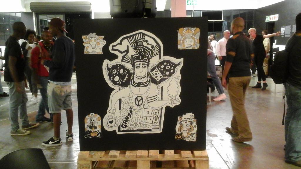 PrintCentralSA's tweet photo. @LeetchiSan work at the 30 Days &amp; A City exhibition at Studio X http://t.co/kyBW0Q8Qqo