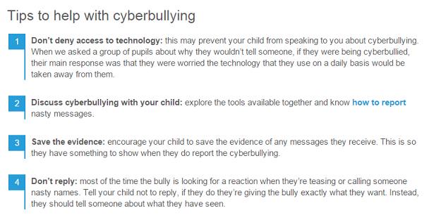 childnet's tweet photo. Want some tips about how to deal with #cyberbullying? Our hot topic for parents can help http://t.co/o33lOFVE2n http://t.co/qXrbajTj6u